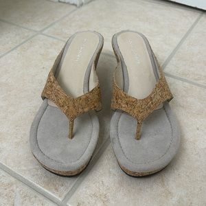 Donald J Pliner Cork Wedge Sandal Size 9.5